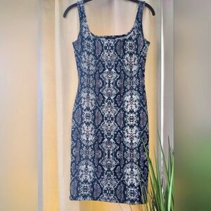 Snakeskin pattern Sleeveless Dress, Size S